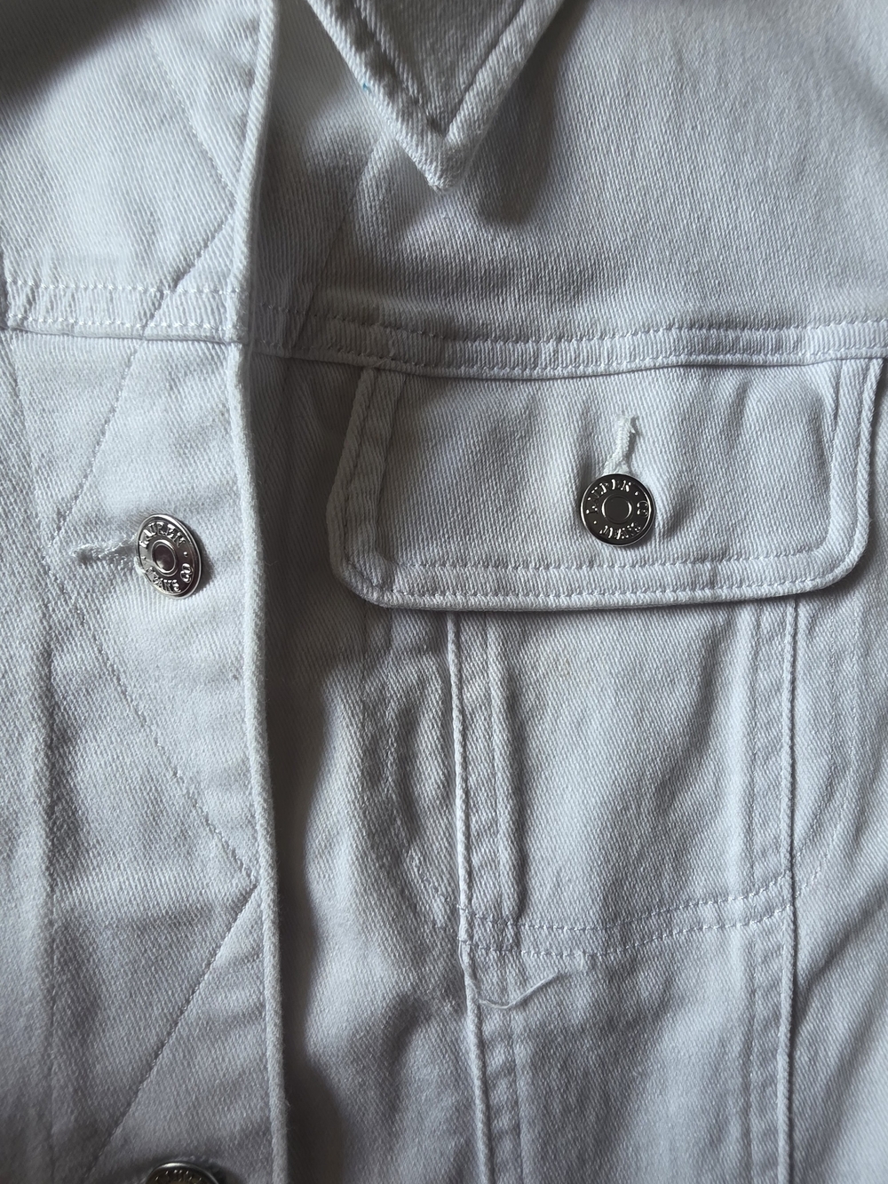 LRL Ralph Lauren Classic White Jean Jacket - Size 18W EUC - Picture 6 of 9